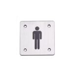 Qapı işarəsi kvadrat Qadın • Kişi • WC - Image 2