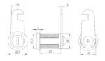 Mebel kilidi 25mm - Image 4
