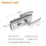 Şüşə-Profil Qapı Kilidi (Qollu Model) - Image 5