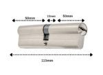Barel (Silindir) Saray 110mm Saten (SN) – 50+10+50 (110/0) - Image 3