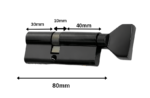 Barel (Silindir) Saray WC 80mm Qara – (40T+10+30) (80/40) - Image 5