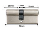 Barel (Silindir) MYM 70mm Saten (SN) – 25+10+35 (70/25) - Image 3
