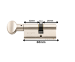 Barel (Silindir) – Kale WC 164 BME – 68mm – Saten (SN) – 26+10+32 (68/26) Kod: 560 - Image 2