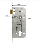 Qapı Kilid Mexanizmi Kale 152R – 45×85mm Kod: 4 - Image 3